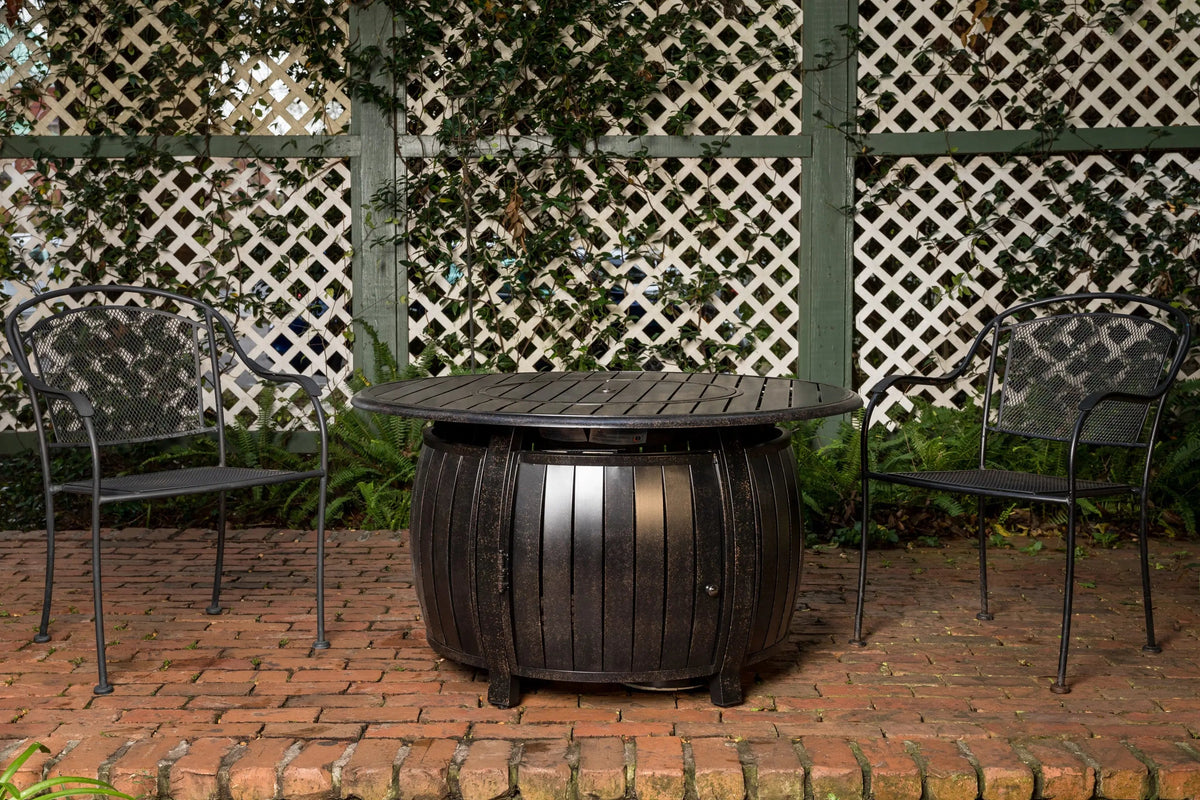 Grand Cooper 44" Round Aluminum Convertible Gas Fire Pit Table