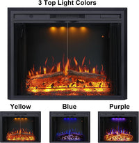 33” W Electric Fireplace Insert