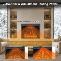 33” W Electric Fireplace Insert