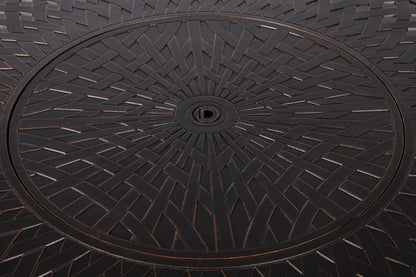 Verona 44" Round Propane Fire Pit Table – Antique Bronze
