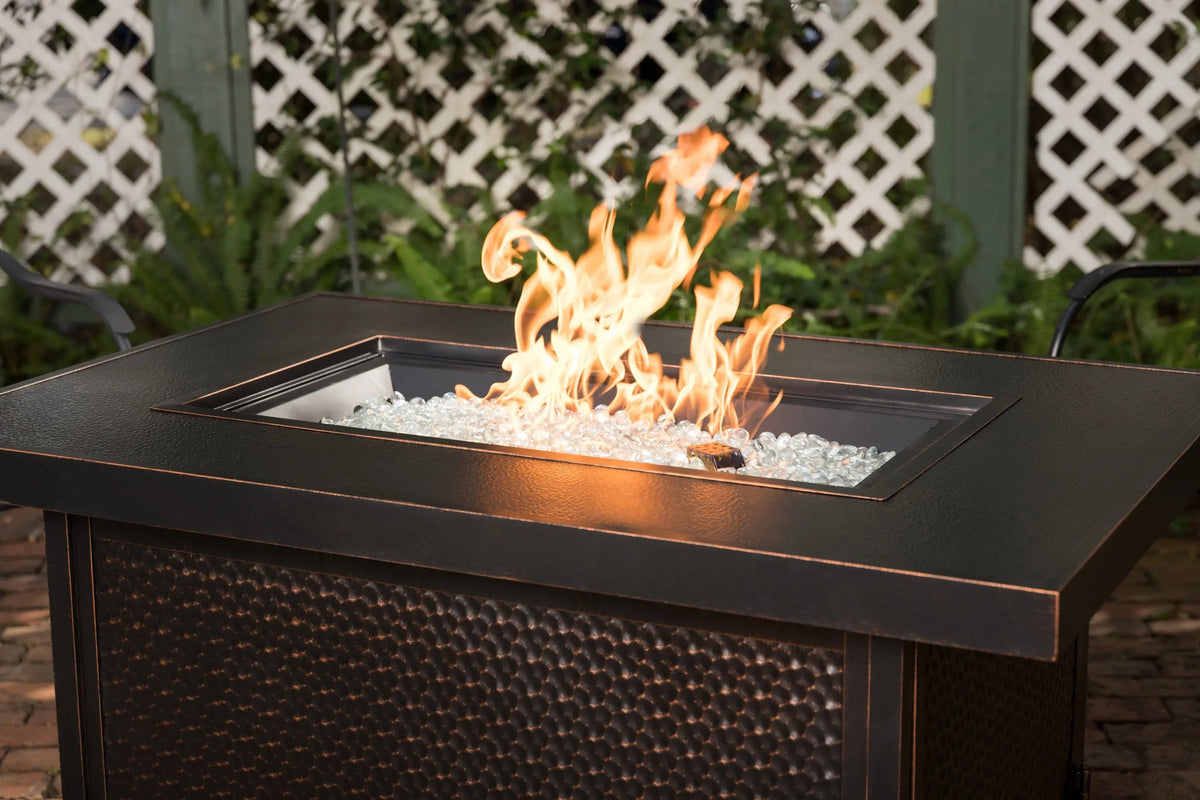 Weyland 48" Rectangle Propane Fire Pit Table – Antique Bronze