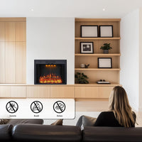 33” W Electric Fireplace Insert